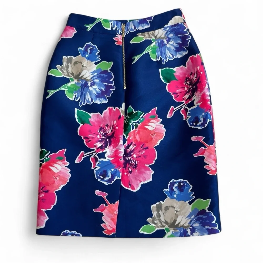 kate spade new york Floral Satin‎ Pencil Skirt 2